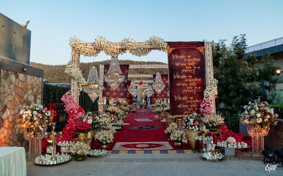 Haldi event decor by Vows Vachan Party Cruisers India