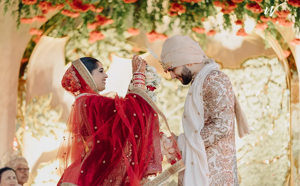 Indian wedding bridal setup by Vows Vachan planners