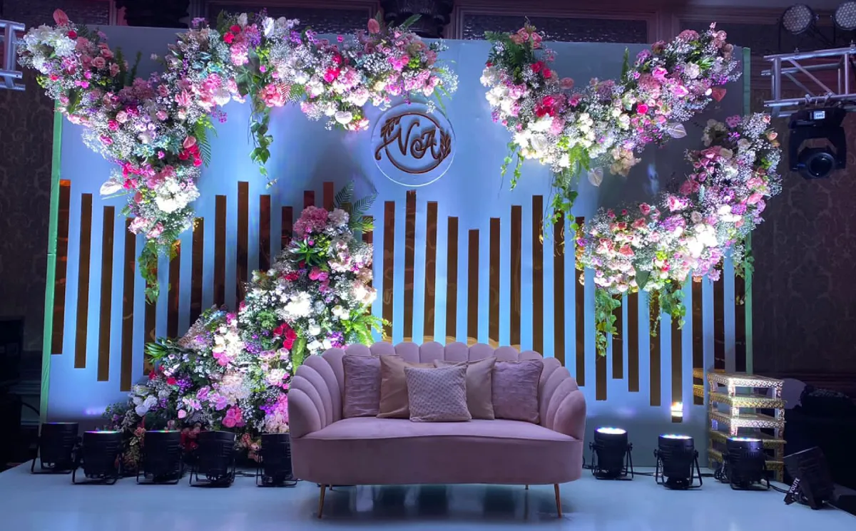 Luxury engagement ceremony decor Mumbai by Vows Vachan