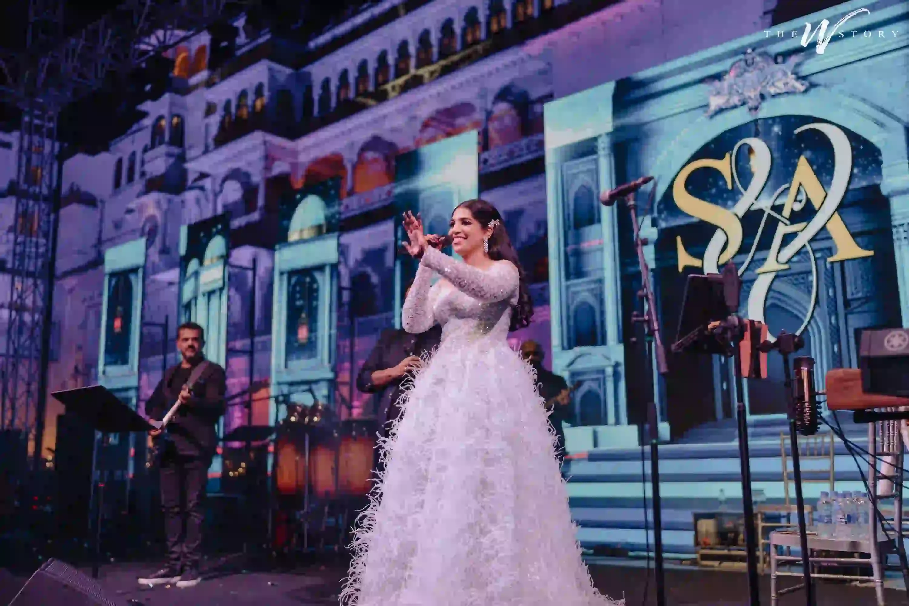 Sangeet night stage setup by Vows Vachan India